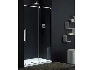 S-LITE SN - Glass shower cabin with sliding door _ Provex Industrie